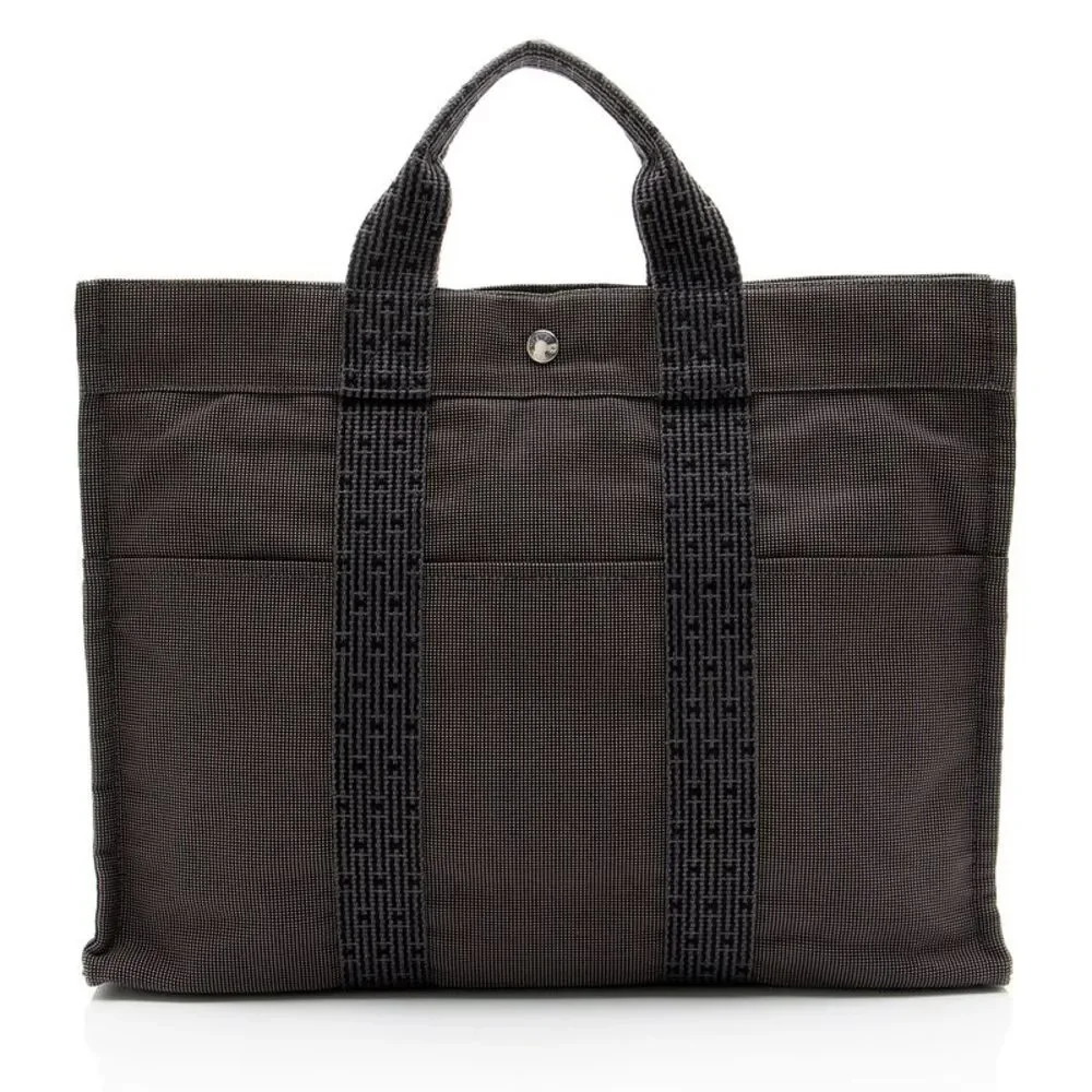 Hermes Vintage Canvas Herline MM Tote